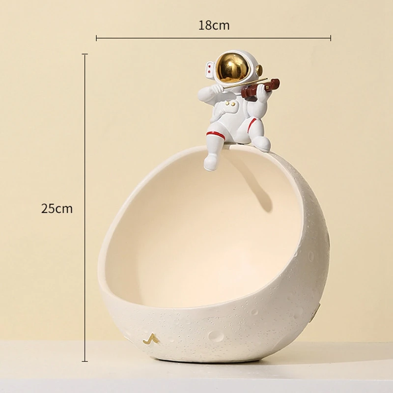 

1Pcs Astronaut Figurine Storage Box Key Storage Resin Home Decor Art Sculpture Living Room Table Figurines