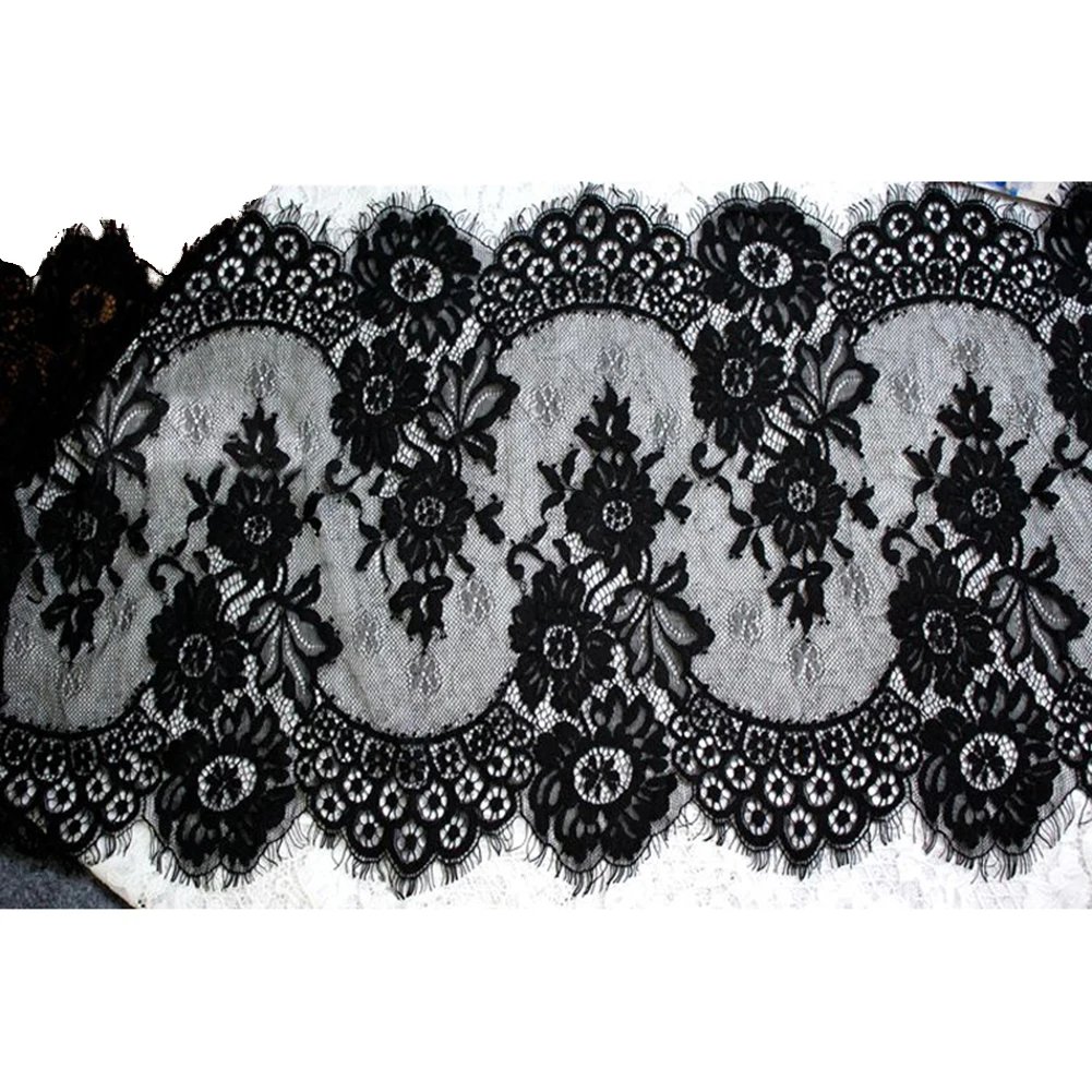 Французское нейлоновое кружево кружевная пряжа для стула с краями ресниц ткань