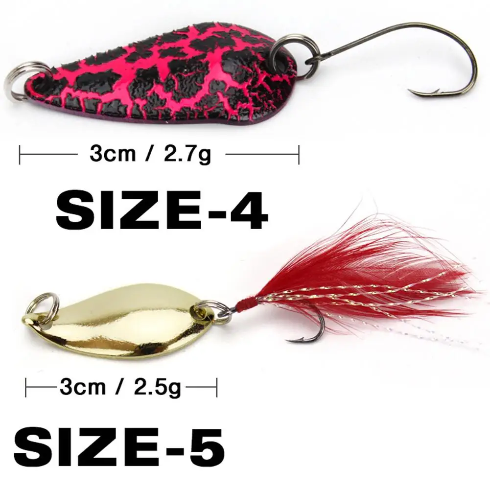 

12pcs/set 2.5g~3g Multiple Shape Full Metal Bright Fishing Lure Bait