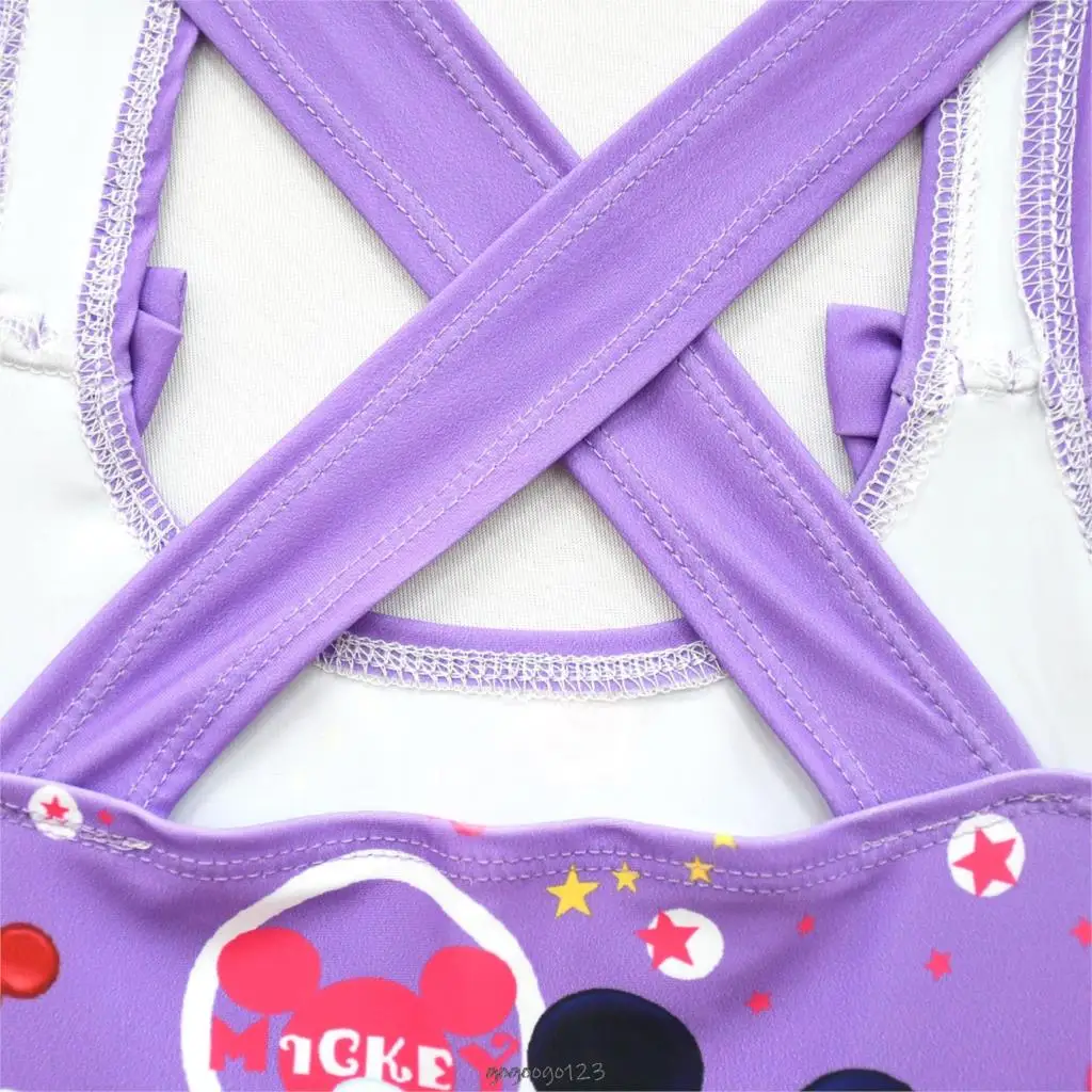 Для девочек в стиле Микки и Минни Маус Купальный костюм 1 шт. Детские купальники