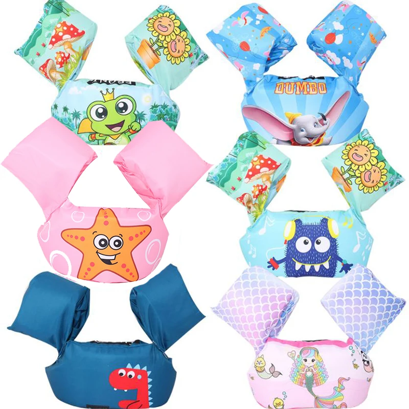 

baby puddle jumper water sports swimsuit Float Cartoon Arm Sleeve Life Jacket Swimsuit Foam Safety Swimming Training Floating