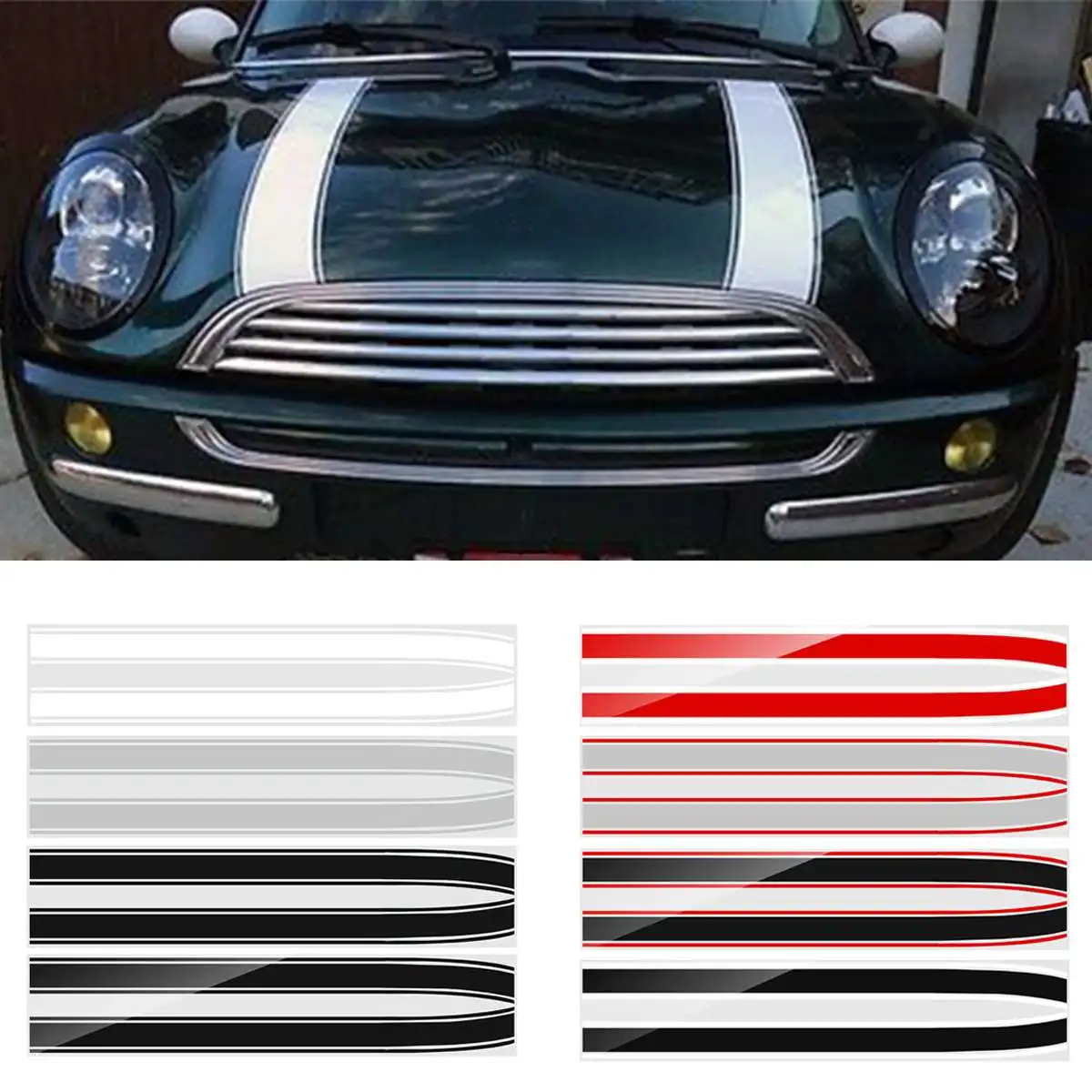 

Engine Bonnet Hood Trunk Stripe Trim Sticker Line For Mini Cooper Bonnet Stripes R50 R52 R53 R55 R56 R57 For Mini Cooper S