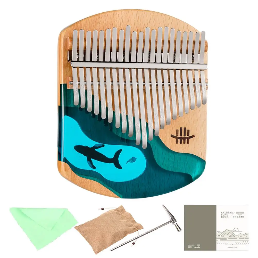 

Kalimba 21-Note Finger Piano Portable Mbira Sanza African Wooden Finger Percussion Keyboard Mini Kalimba Gift For Kids Adult