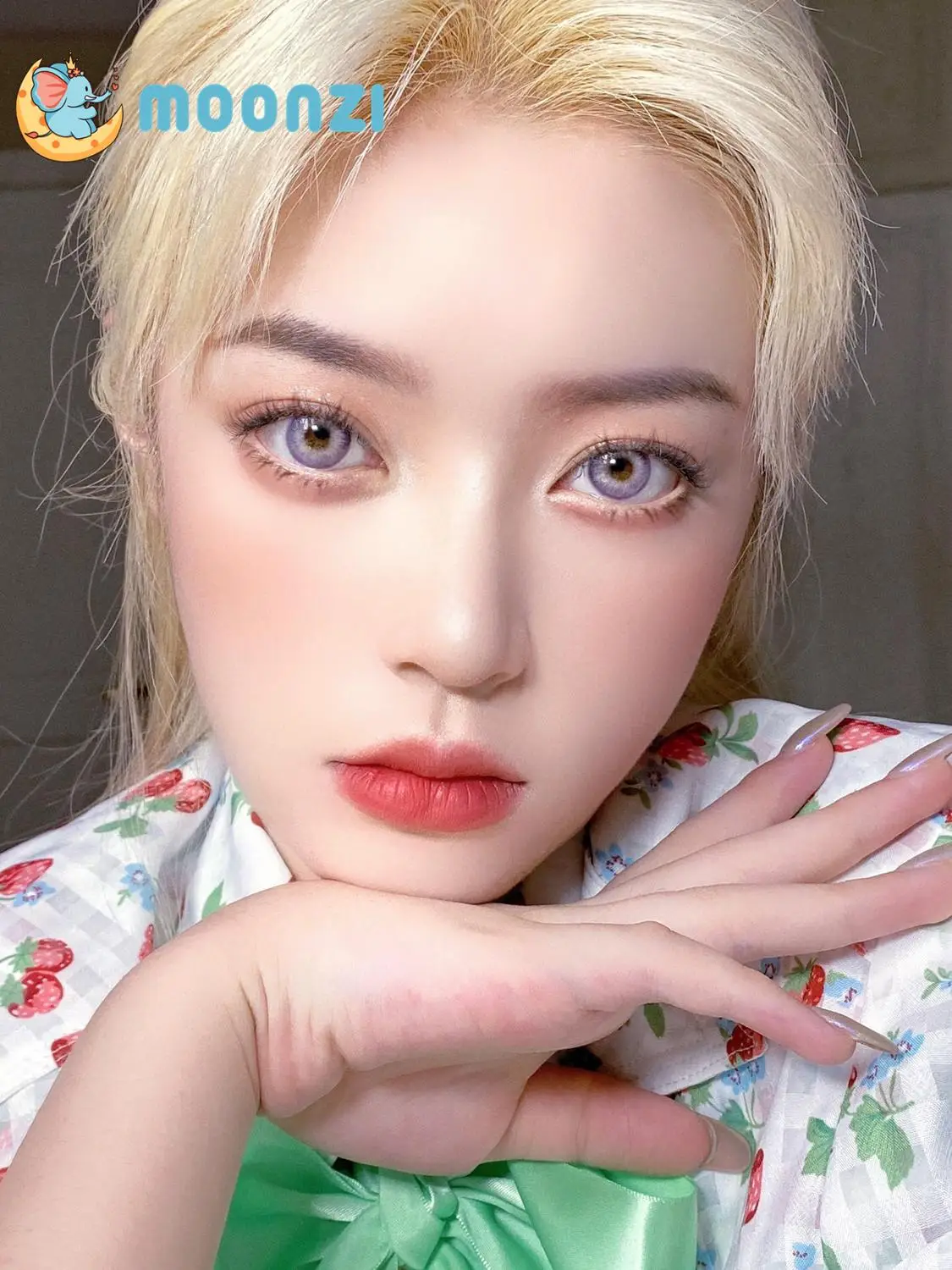 MOONZI фиолетового цвета с украшением из круг для контактных линз небольшой Красота