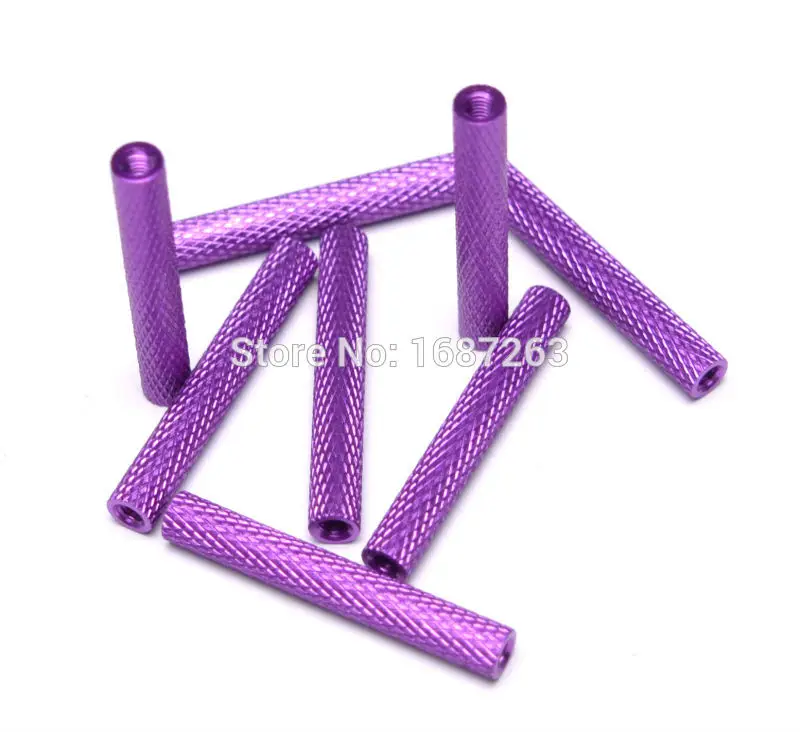 M3 * 35 мм Фиолетовый Алюминий противостояние текстурированная сплава распорки