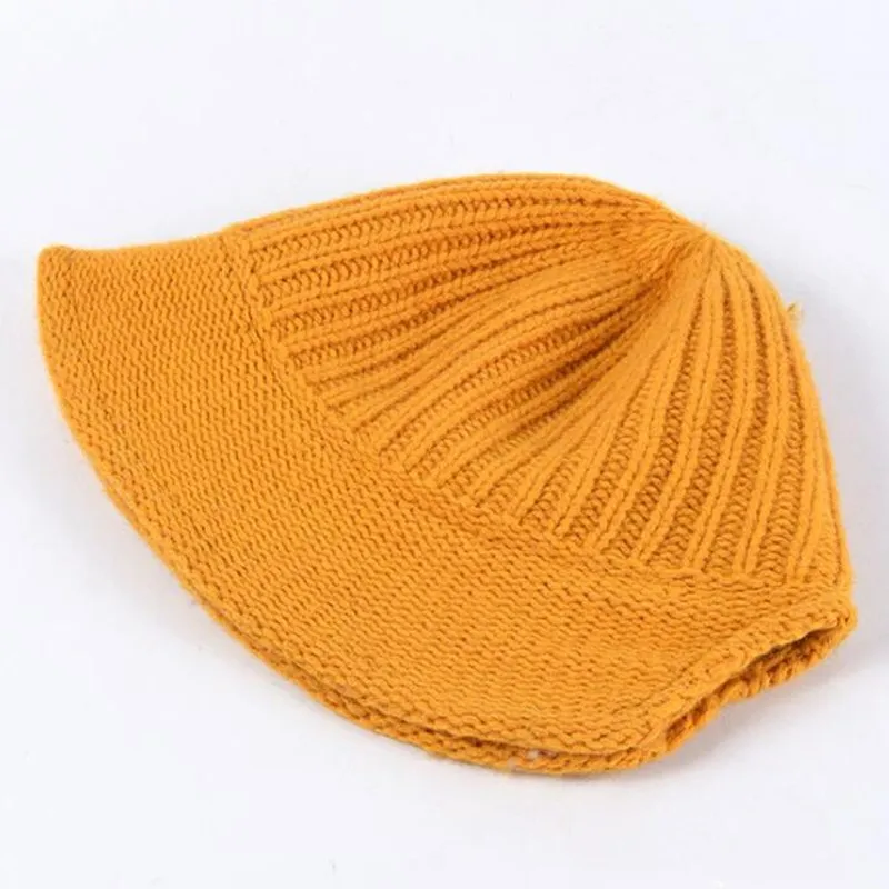 

SILOQIN Women's Hat Autumn Winter New Knitting Bucket Hats Trend Panama Ladies Cap Fashion Leisure Collapsible Sombreros Chapeu