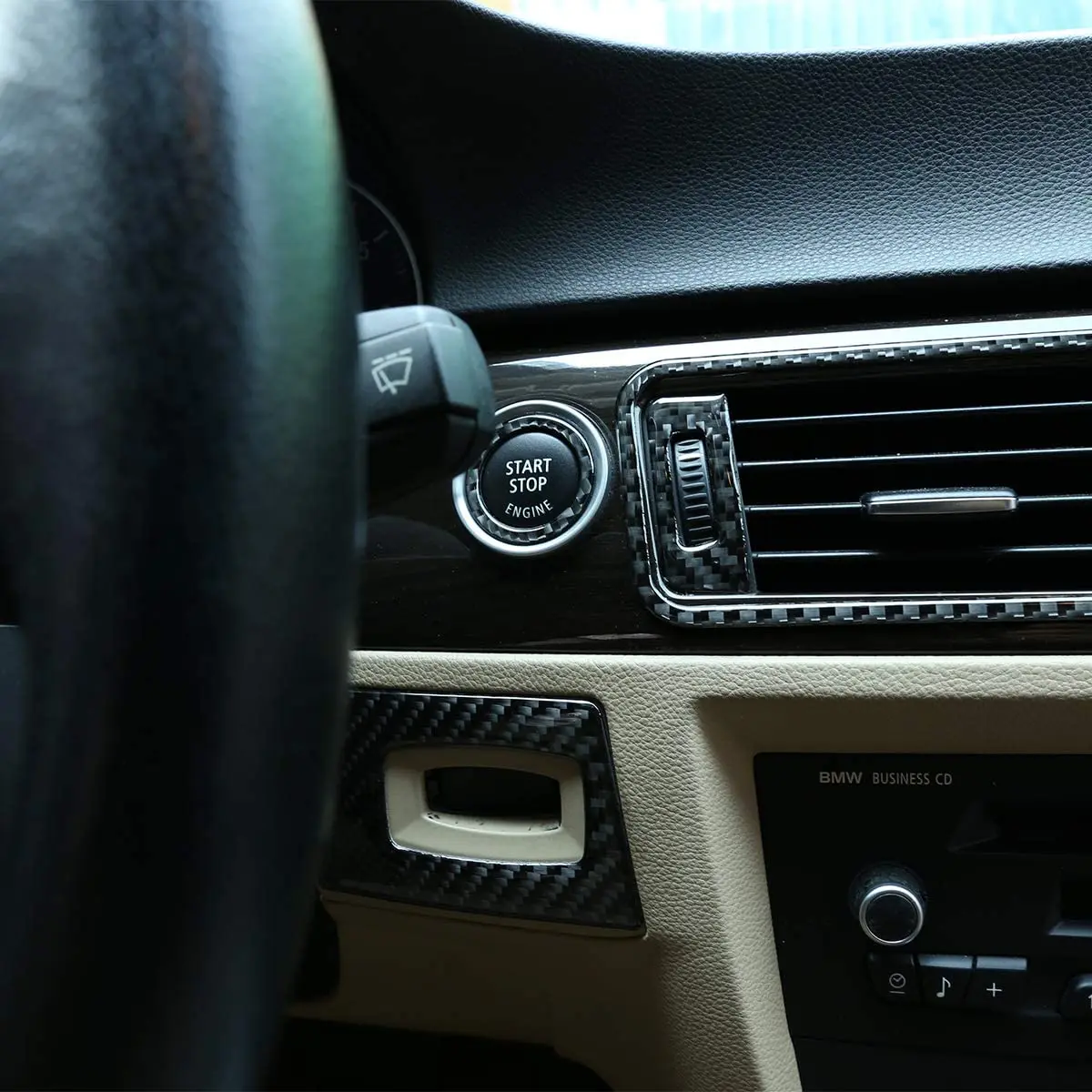 

Мягкое углеродное волокно кнопка запуска и остановки двигателя для BMW E89 Z4 3 серии E90 E92 E93 2009-2012