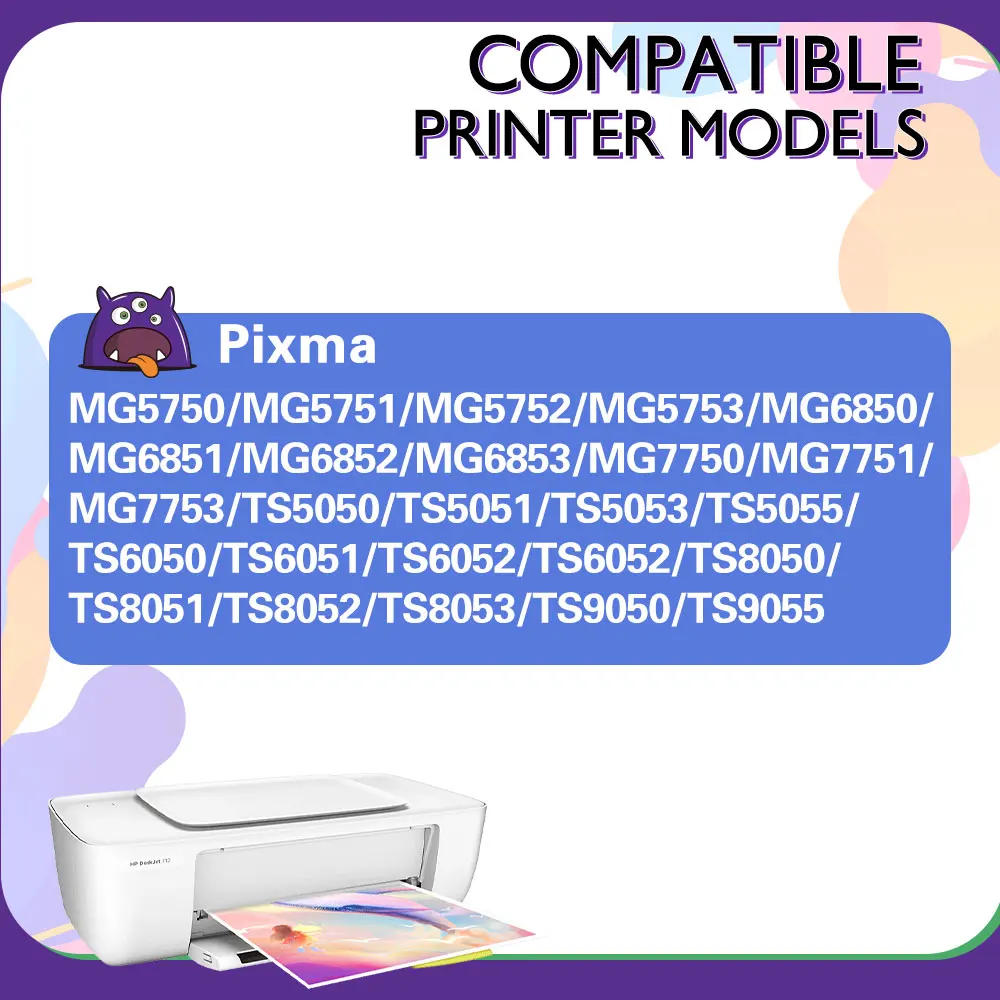 Картриджи сменные для принтера Canon PGI570 PGI-570 PGI 570 XL MG7750 7751 6850 MG7752 7753 6 шт. | Компьютеры