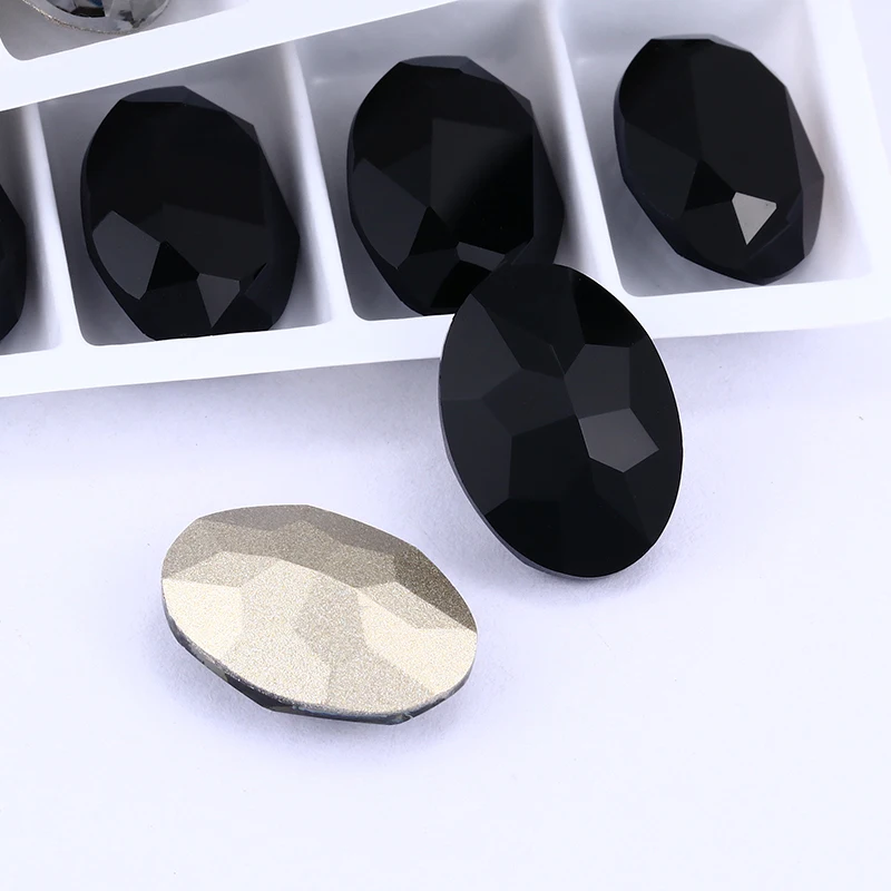 Черный Алмаз Кристалл K9 стеклянные стразы ювелирные изделия для рукоделия