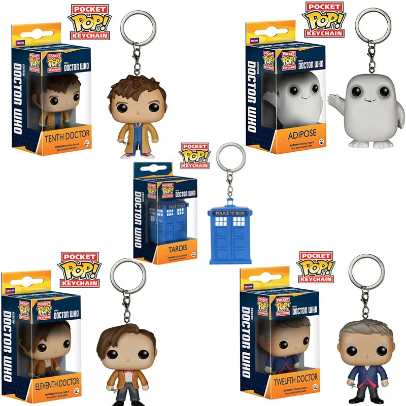 FUNKO POP Doctor Who & 11th десятый Доктор ТАРДИС брелок виниловые фигурки Коллекция Модель