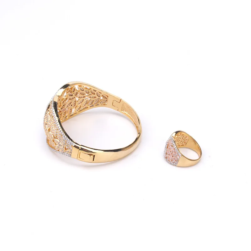 Роскошный модный классический разноцветный браслет кольцо медные циркониевые