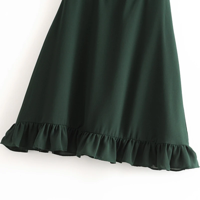 

Women Solid Color Vintage High Waist Sling Sexy Dresses Romantic Lady Backless Sleeveless Slits A-Line Chiffon Summer NZ0181