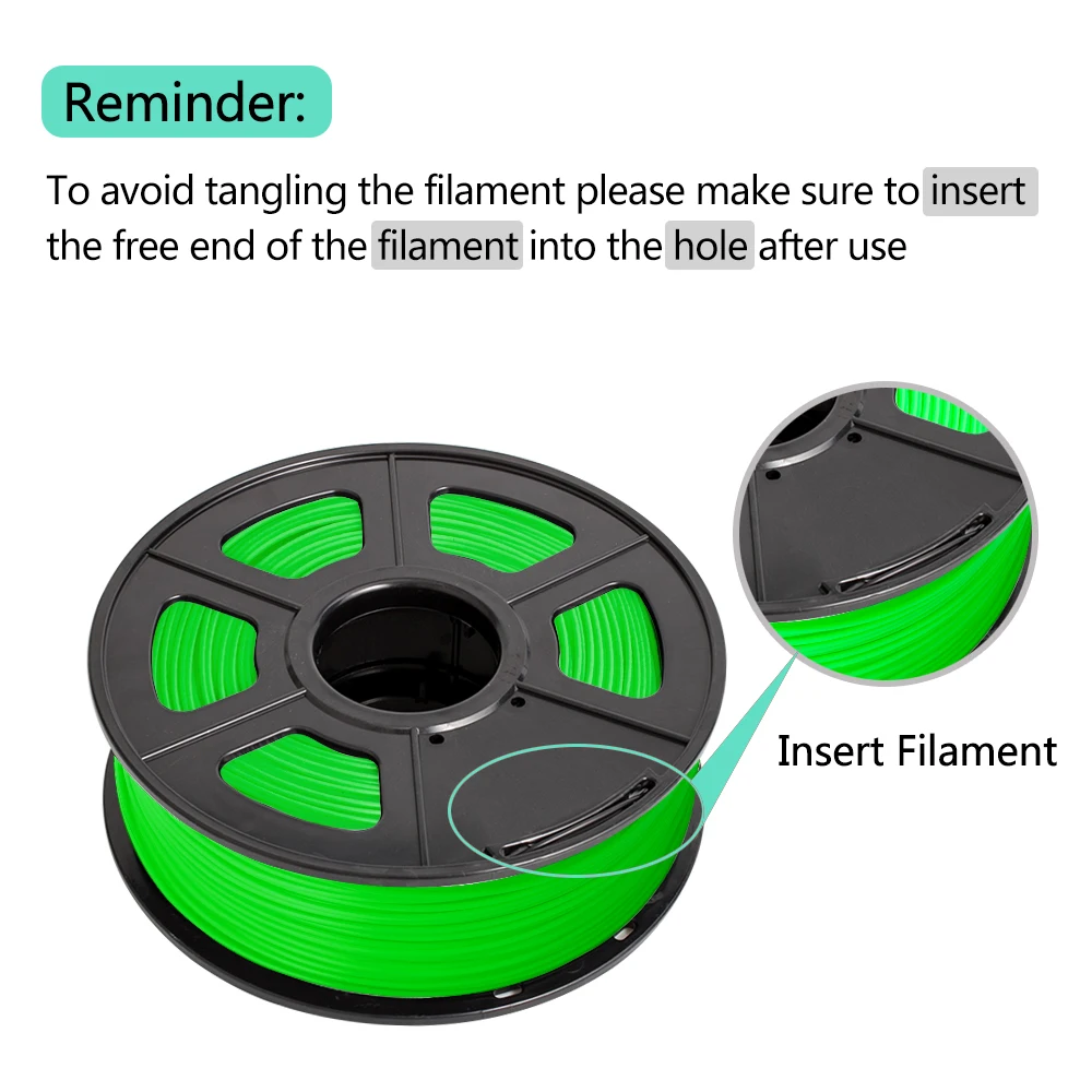 SUNLU 3d Принтер Нити ABS 1 кг 2,2 фунтов 3d печать нити для 3d принтера s и 3D ручки для детей рисование подарок печать