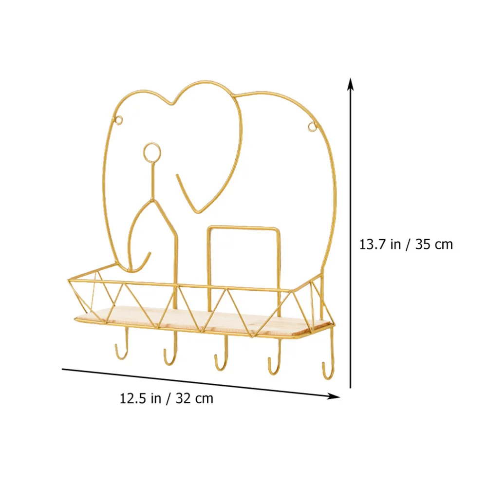 

1Pc Creative Storage Shelf Room Wall Iron Art Adornment Sundries Organizing Rack