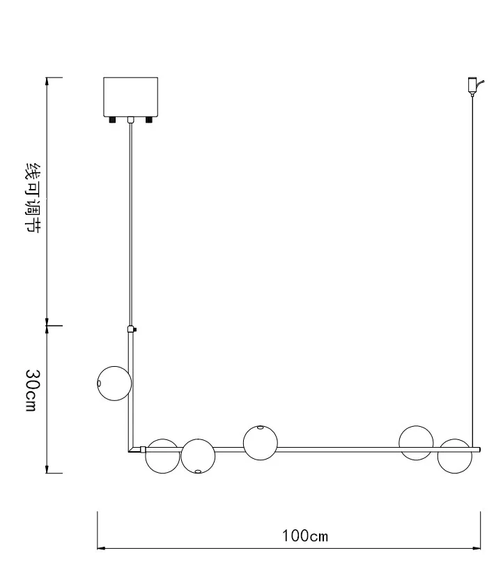 

Modern Hanging Ceiling Lamps Glass Ball LED Pendant Lights Living Room Industrial Lamp LED Bulbs Cord Pendant E27 AC Cn(origin)