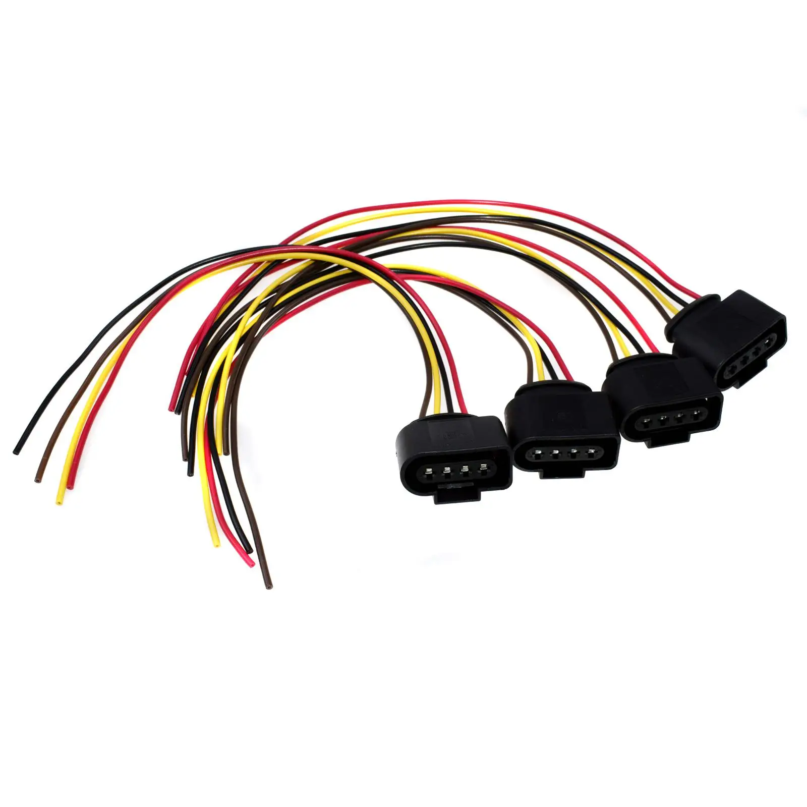 4 Pieces with wire Катушка зажигания разъем жгута провода кабель для Audi VW A3 A4 A5 A6 A8 Beetle Golf Jetta Passat Rabbit Tiguan Touareg R32 - Цвет: 4 Pieces with wire