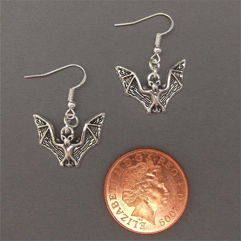 Сережки летучая мышь серьги ювелирные изделия в виде анха хип хоп вампирская