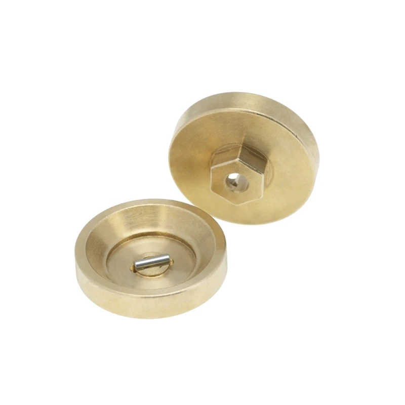 

2pcs/set Brass Wheel Counterweight Balance Weight for Axial SCX24 90081 RC Crawler Car Upgrade Parts H055