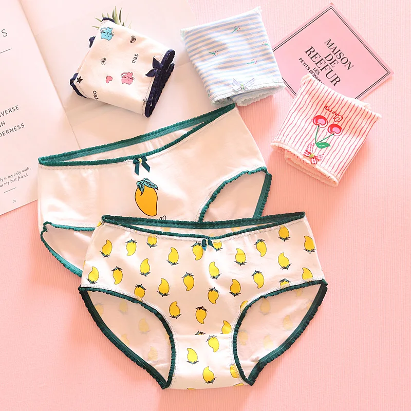 ZHIMO/100% хлопок милые трусики с героями мультфильмов милое нижнее белье для девочек