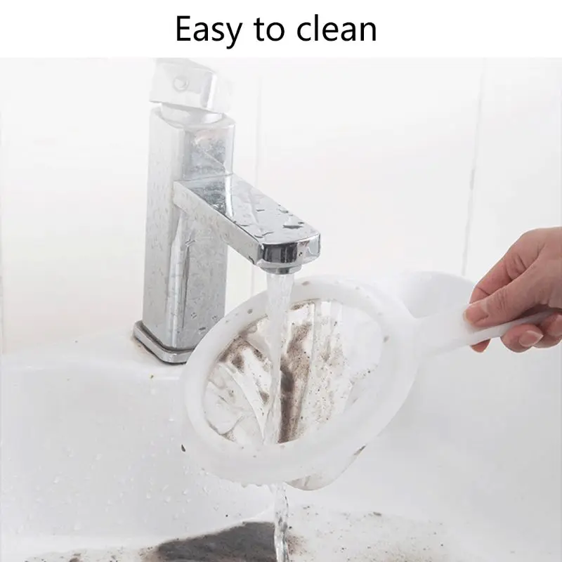 Многоразовый нейлоновый Сверхтонкий дуршлаг Сетчатое сито с ручкой для меда