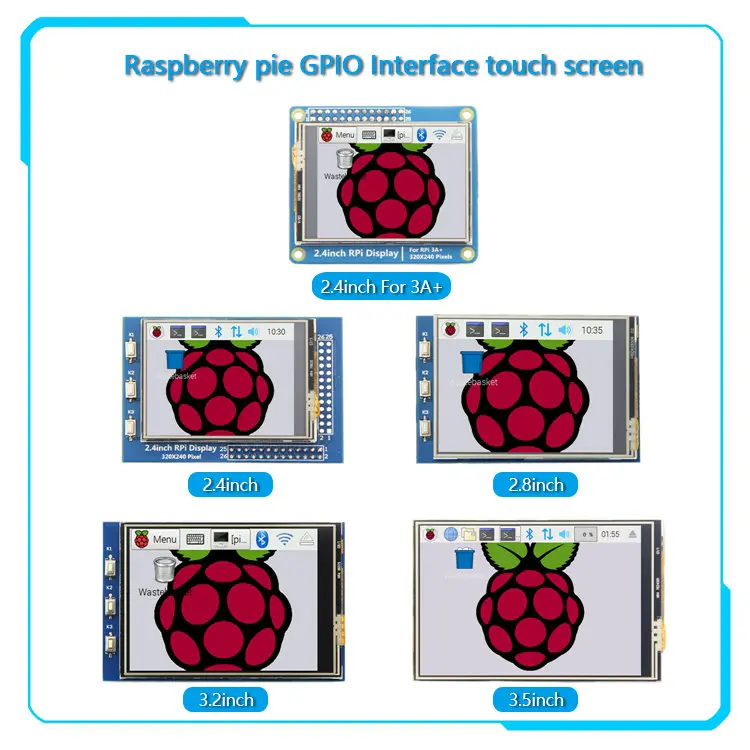 Дисплей для Raspberry Pi 4B 3B B + сенсорный экран 3 2/2 8/3 2/3 5/2 4 дюймов серия GPIO 2 5 дюйма |