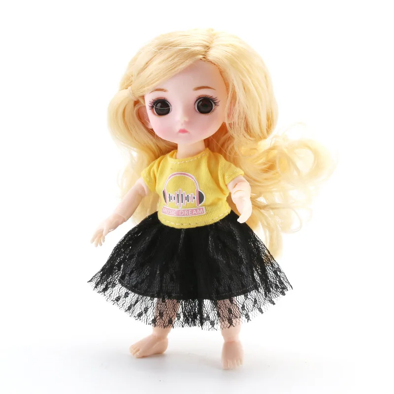 16 см BJD куклы игрушки с одеждой аксессуары мини-кукла для маленькой девочки 13