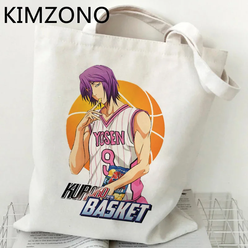 

Сумка для покупок Kuroko без корзины, сумка для покупок, сумка для продуктов, сумка-шоппер, многоразовые сумки из джутовой ткани