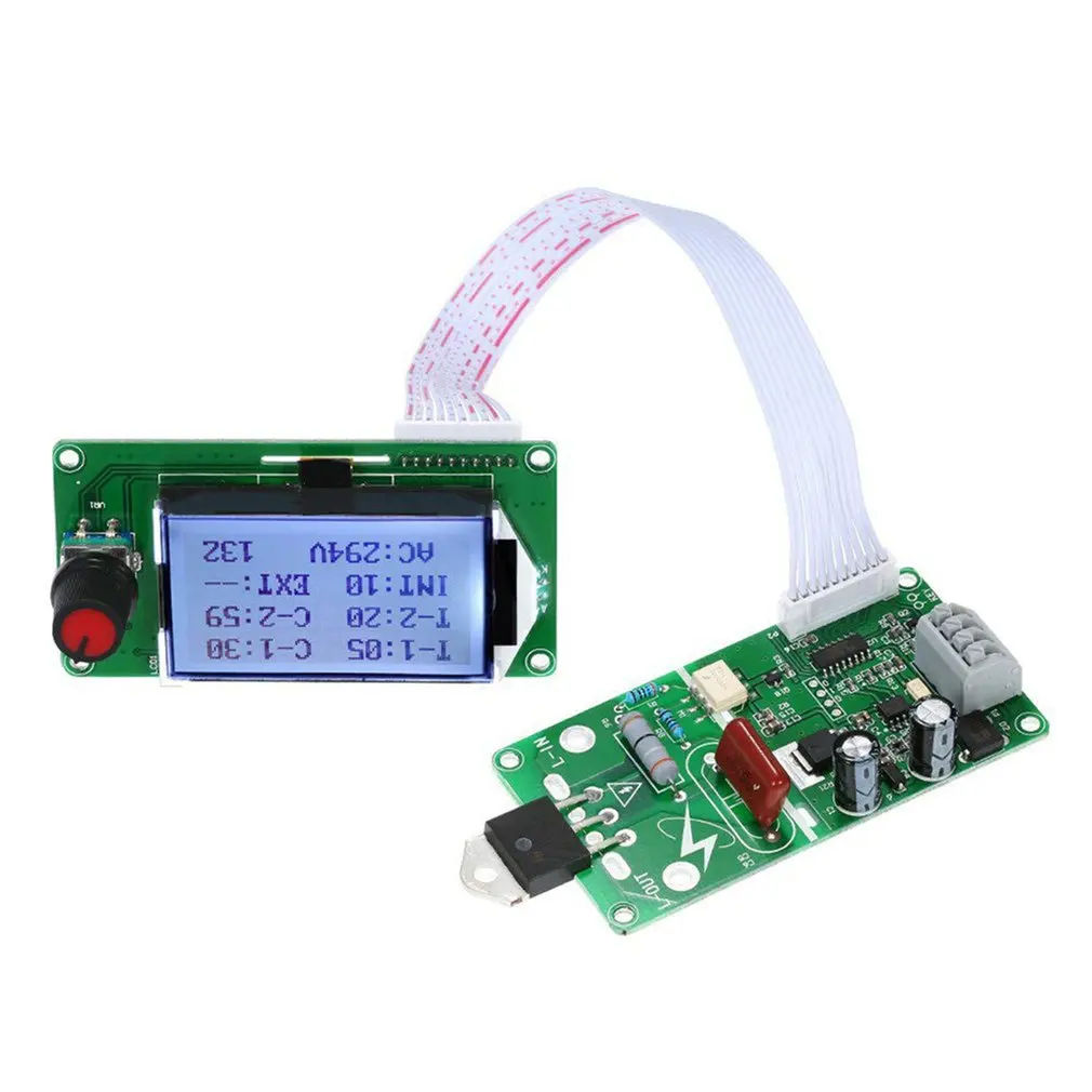 100A LCD Digital Double Pulse Encoder Spot Welder Control Board Module DIY For 18650 Lithium Battery |