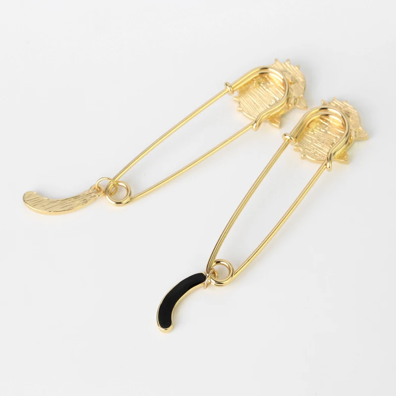 Новые модные милые капельного маленькая кошка тканый хвост брошь с животным