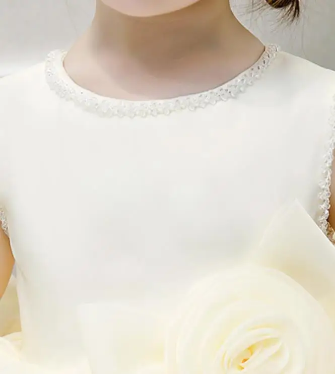 Baby Girl clothing for Baptism Princess Dress Birthday Party Wedding Evening Gown kids Pageant bow dress girls L296 |