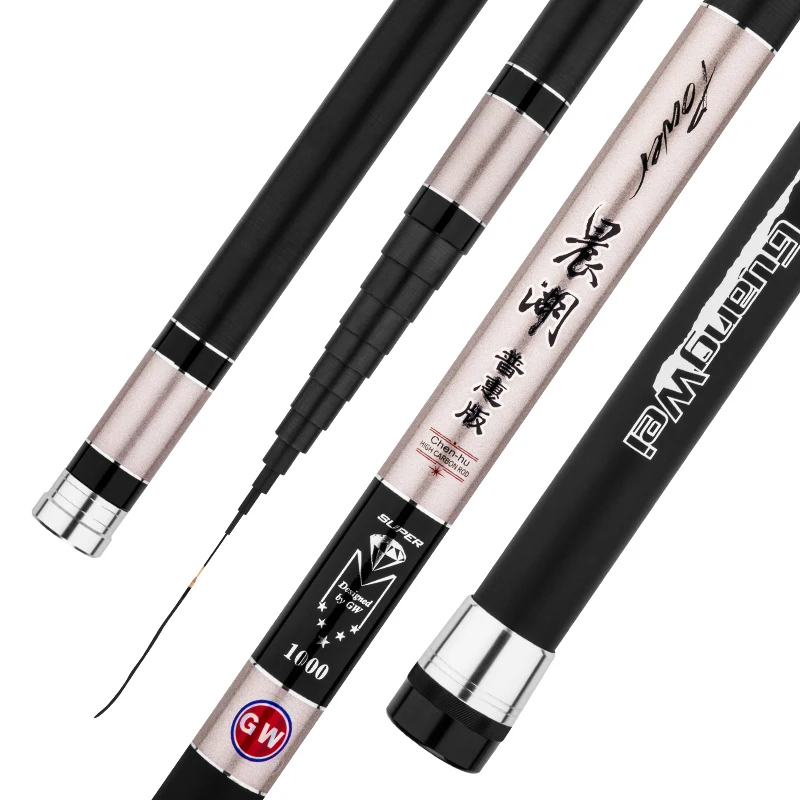 

High Quality Carbon Fiber Telescopic Power Hand Pole Fishing Olta 8/9/10/11/12m Travel Ultra Light Carp Fishing Rod Feeder Pesca
