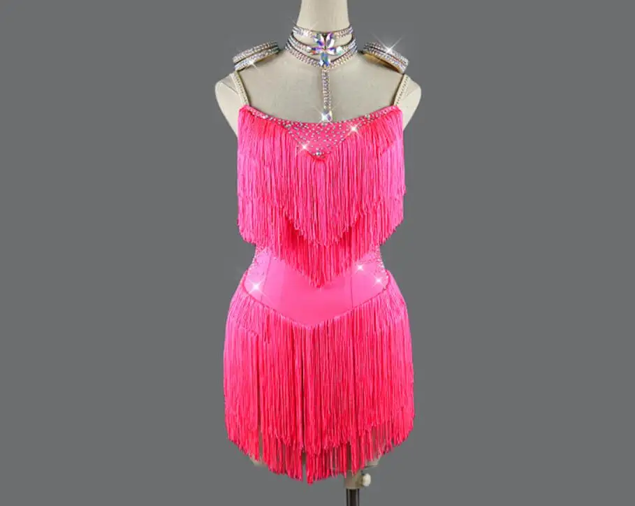 Платье для латинских танцев бахрома сальсы костюмы платье Charleston Flapper Great Gatsby
