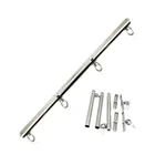 Металлический Серебряный разбрасыватель бондаж Регулируемый расширяемый для ручных манжет манжета на лодыжку ограничитель для пар игры для взрослых секс-игрушки