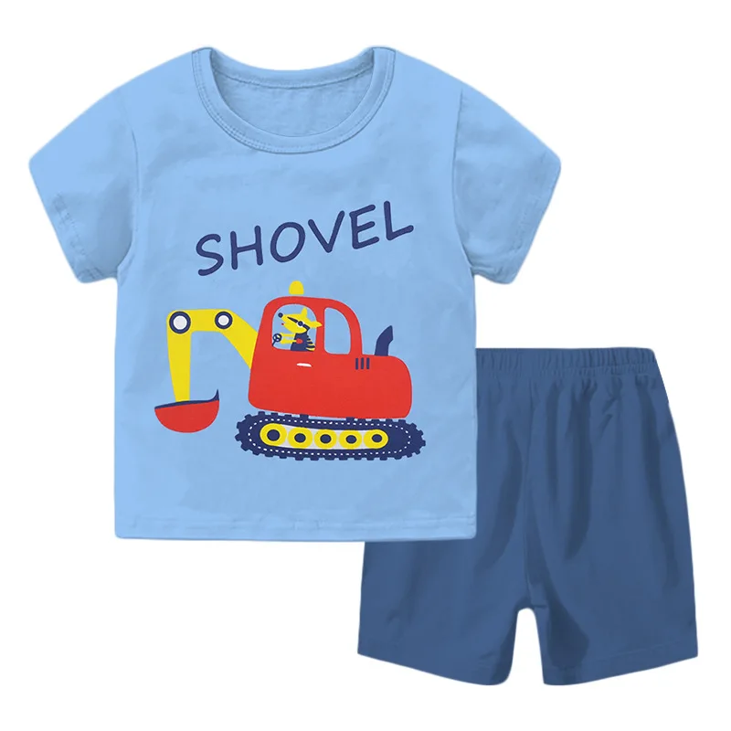 

ZWY1030 для маленьких мальчиков Летние комплекты для девочек, детская одежда из хлопка с принтом с героями мультфильмов, костюм для детей, От 3 до 12 лет с короткими одежда комплект из 2 предметов, комплект для близнецов