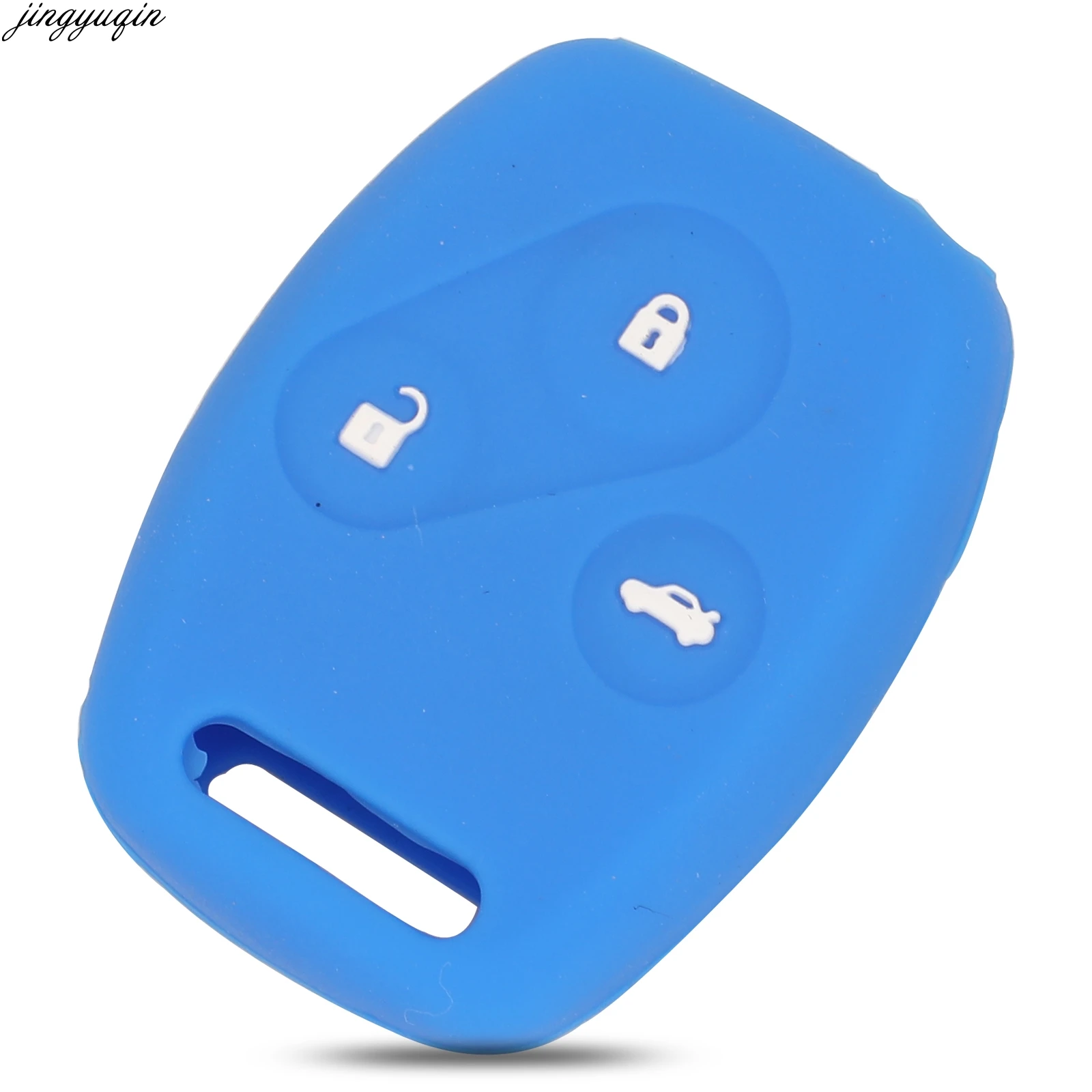 Цветной силиконовый чехол для ключей автомобиля 3 кнопки Honda Accord CR V CRV Civic Pilot