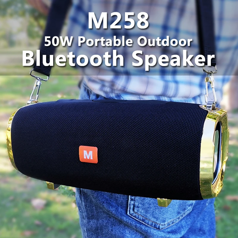 50 Вт Super Bass Bluetooth динамик Big Power Открытый Портативный Colum 3D стереосистема HIFI BoomBox