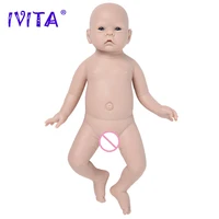 ivita high quality unpainted unfinished soft dolls eyes choices silicone reborn baby dolls realistic newborn baby diy blank toys