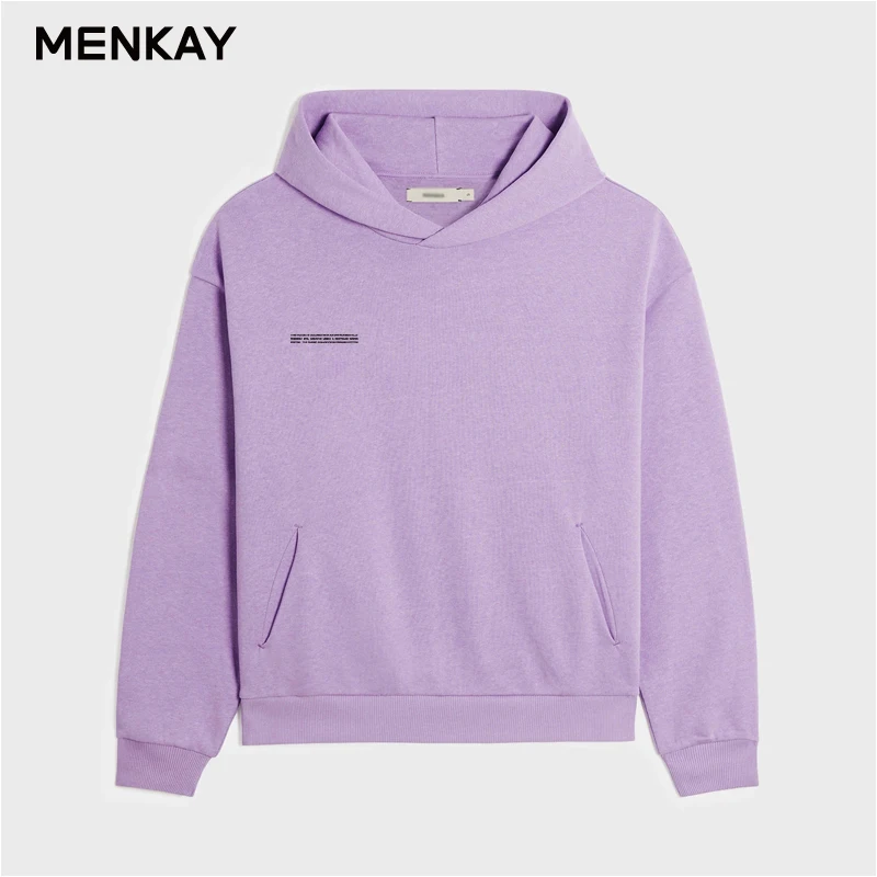 

Толстовка MENKAY женская с флисовой подкладкой, большого размера, с капюшоном, 100% органический хлопок, свободные толстовки, зимняя женская оде...