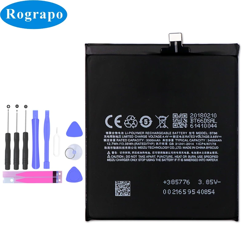 Новый 3400mAh BT66 Сменный аккумулятор для Meizu PRO 6 Plus plus + M686 M686G M686Q оригинальный