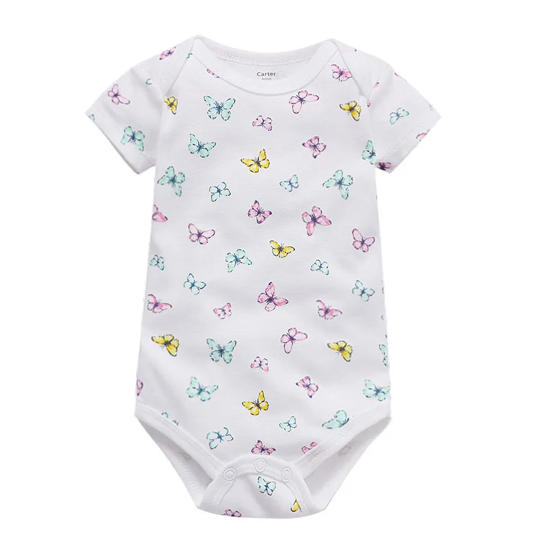 Gold Babies Boys Bodysuit Newborn Baby Girls Clothing Shortt Sleeve 3 6 9 12 18 24 Months Summer Clothes - Color: Gold