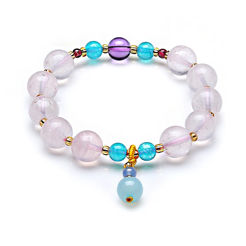 Лидер продаж женский браслет из натурального порошкового хрусталя Модный