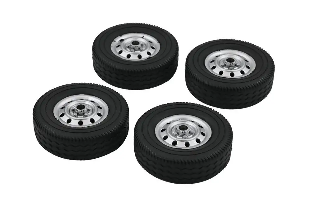 

4pcs Upgrade Wheel Rim Wheel Hubs Rubber Tires for WPL D12 RC Car Spare Parts Accessories