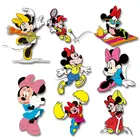 Диснеевские танцевальные теннисные солнцезащитные очки Мультяшные животные Минни теплопередача для одежды печатная виниловая наклейка моющийся плавкий патч