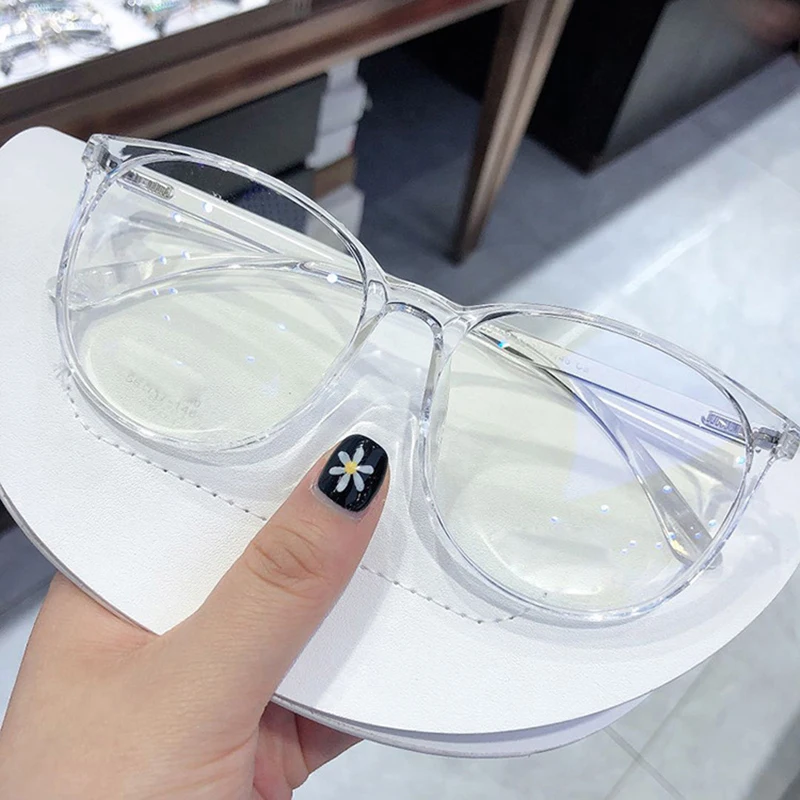 

Anti Blue Light Glasses Women Oversized Eyeglasses Men Computer Glasses Unisex Super Light Frame Eyeglasses Clear Spectacles