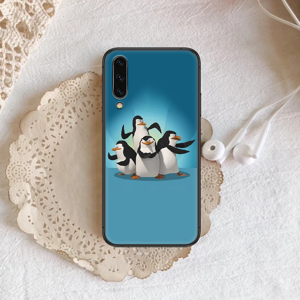 

The Penguins of Madagascar Phone Case Cover For Samsung Galaxy A10 A11 A20 E A21 A30 A40 A41 A50 A51 A70 A71 A81 S 4G 5G black