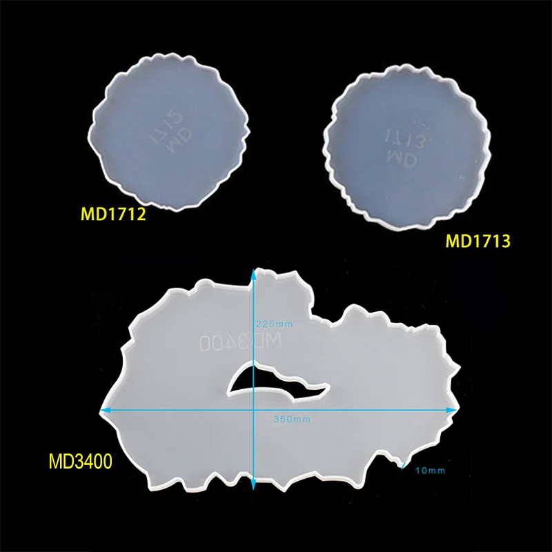 3 шт. эпоксидная лоток форма для литья под давлением DIY большой неправильной формы