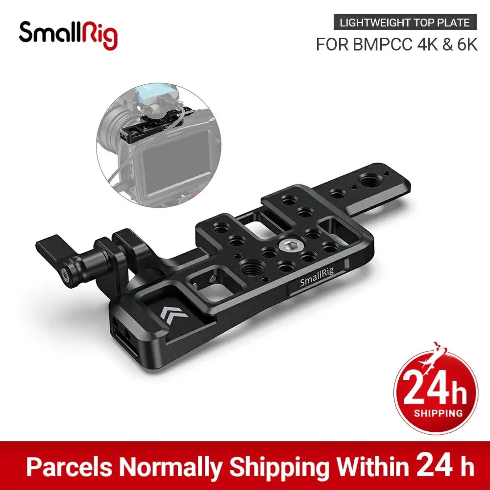 Лёгкая верхняя пластина SmallRig для камеры BMPCC 4K и 6K с 2 креплениями в виде холодного