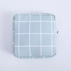 Дамская Портативная сумка для хранения тампонов, дорожная косметичка из чистого хлопка, кошелек на молнии для мелочей