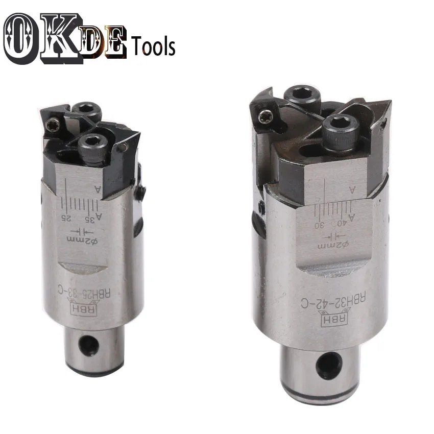 Высокоточная двухбитная шероховатая Буровая головка RBH 25 33 мм для глубоких