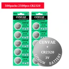 2500 шт. 3 в CR2320 CR 2320 BR2320 DL2320 ECR2320 часы батарейки Кнопка монеты сотовый калькулятор часы игрушки литиевая батарея